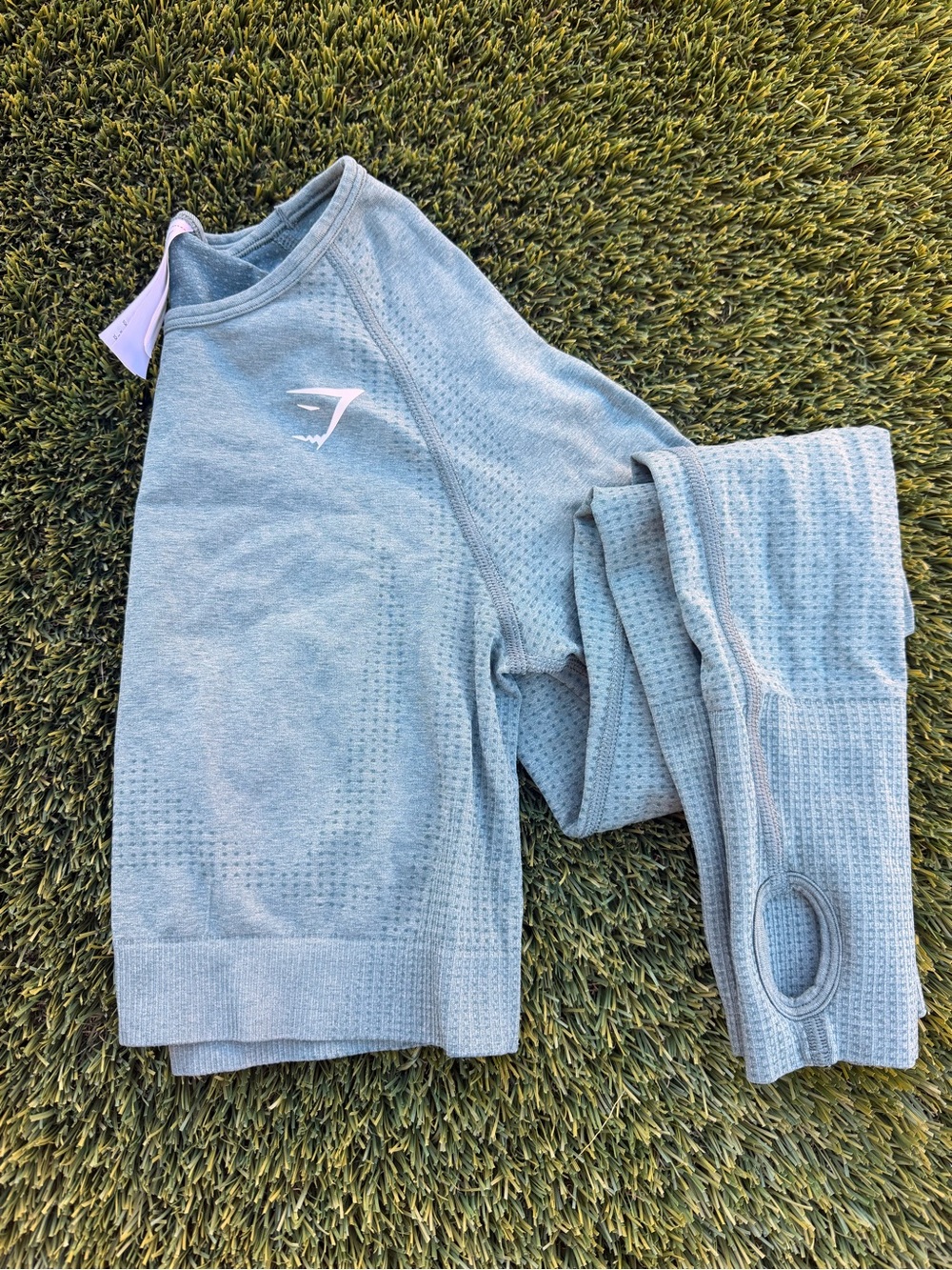 Gymshark Pale Forest Green Seamless Active Crop Top